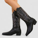 Séverine - Bottes western brodées