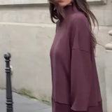 Lindy Ensemble Loungewear Femme Élégant – Sweat Oversize & Pantalon Large Confort Chic