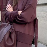 Lindy Ensemble Loungewear Femme Élégant – Sweat Oversize & Pantalon Large Confort Chic