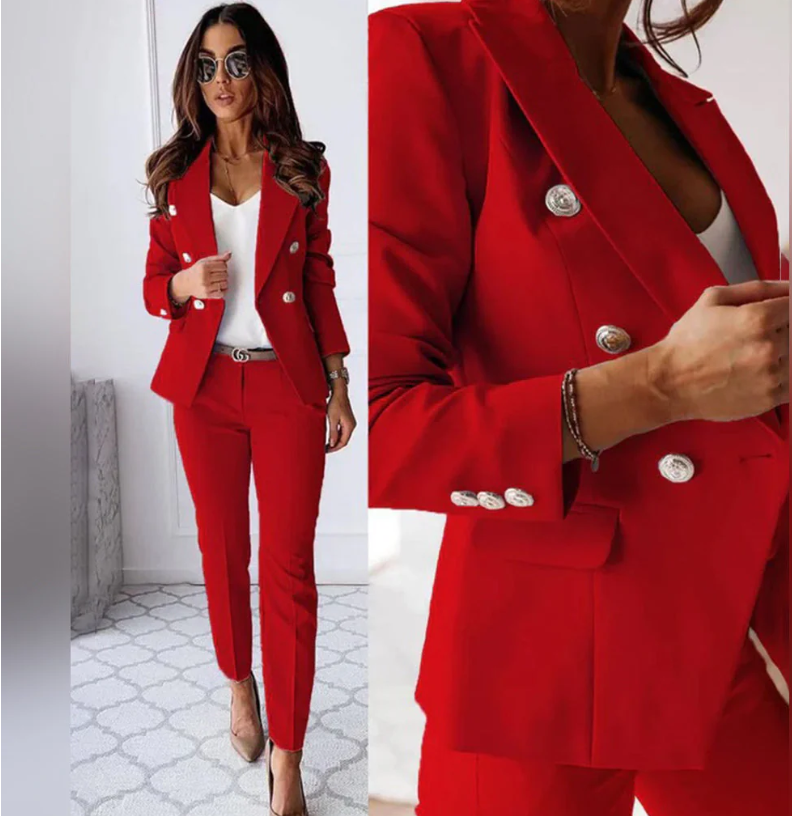 Elisea Tailleur Femme – Ensemble 2 Pièces Chic & Élégant pour Tenues Professionnelles