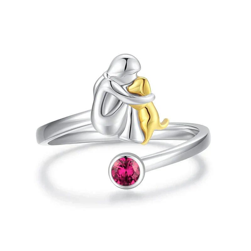 Rose™ | Bague avec Icône de Chien