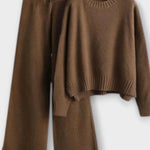 Lorraine - Ensemble pull en maille à col roulé & pantalon