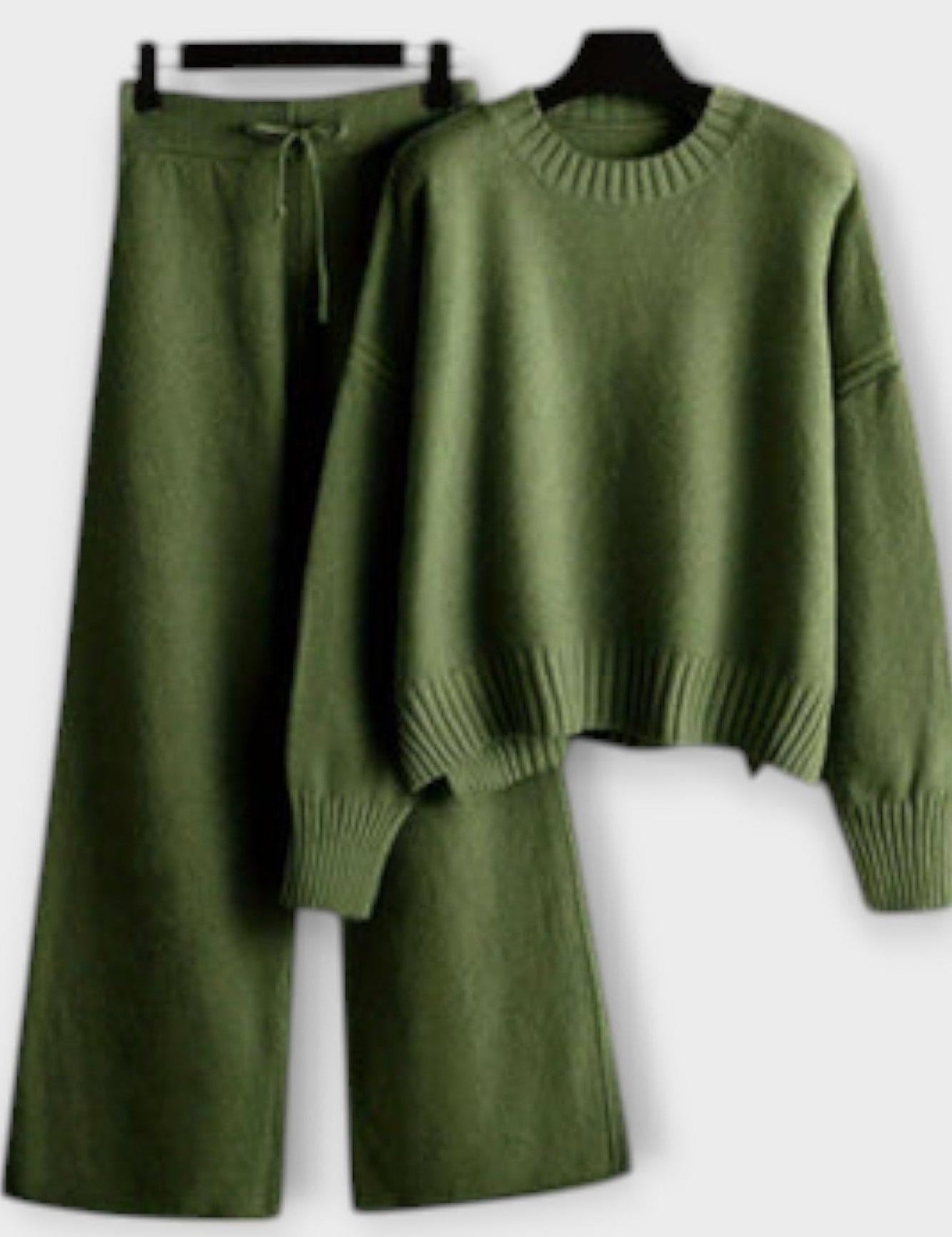 Lorraine - Ensemble pull en maille à col roulé & pantalon
