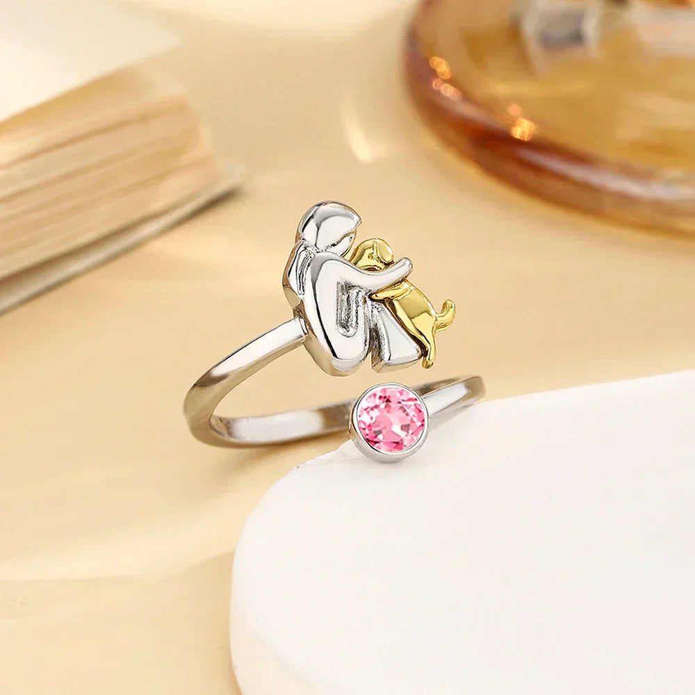 Rose™ | Bague avec Icône de Chien