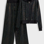Coralie - Ensemble cardigan à capuche & pantalon