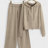 Coralie - Ensemble cardigan à capuche & pantalon