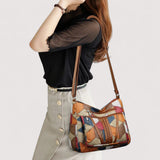 Zara™ | Sac à main en cuir mosaïque