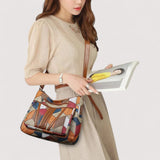 Zara™ | Sac à main en cuir mosaïque