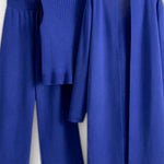 Louisette - Ensemble trois pièces en maille côtelée avec pantalon