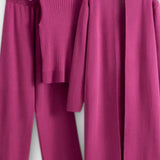 Louisette - Ensemble trois pièces en maille côtelée avec pantalon