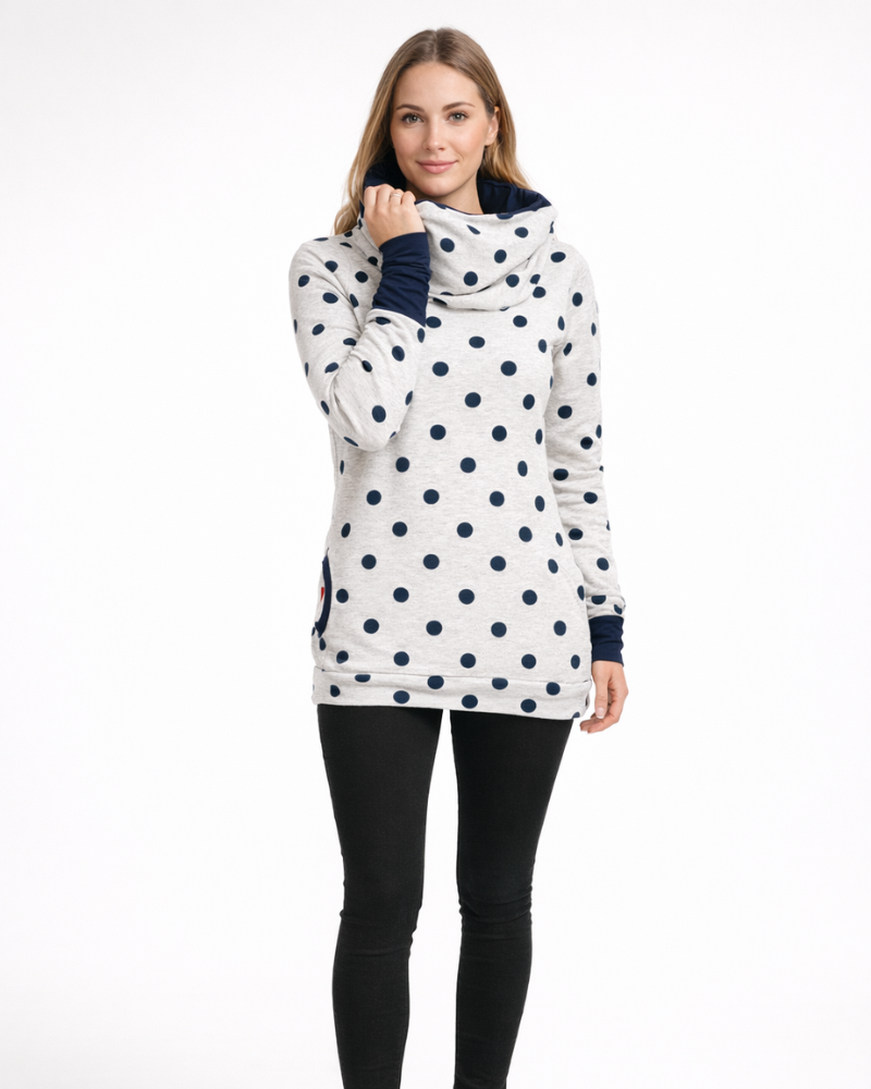 Emmaline Sweat Maternité à Capuche – Porte-Bébé Intégré, Poches Kangourou, Hoodie Maman