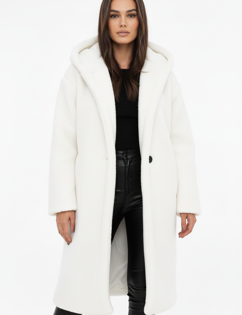 Nelia Manteau Teddy Femme – Veste Oversize Douce & Chaude pour Looks Hiver Élégants