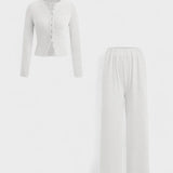 Axelle - Ensemble cardigan & pantalon large
