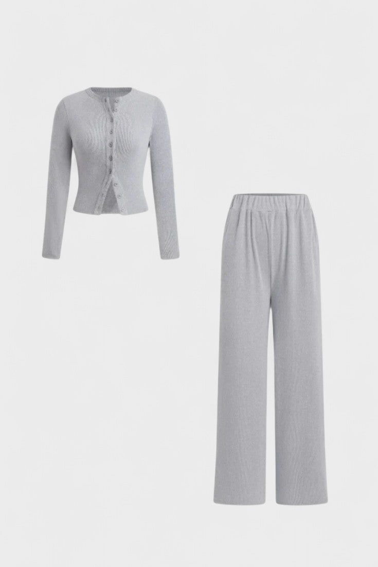Axelle - Ensemble cardigan & pantalon large