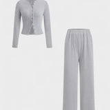 Axelle - Ensemble cardigan & pantalon large