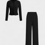 Axelle - Ensemble cardigan & pantalon large