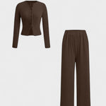 Axelle - Ensemble cardigan & pantalon large