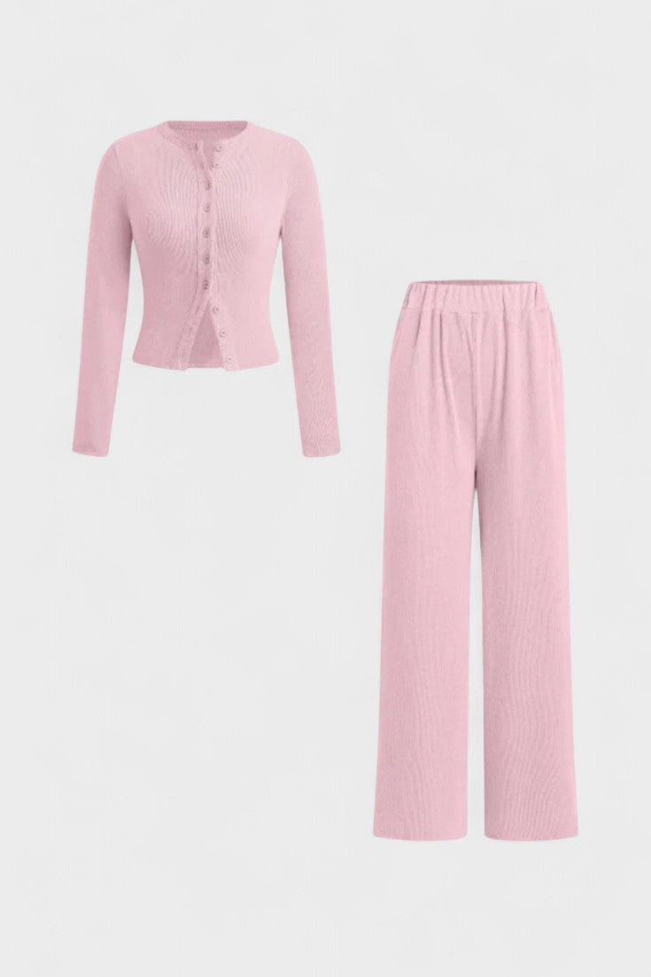 Axelle - Ensemble cardigan & pantalon large