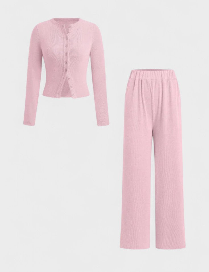Axelle - Ensemble cardigan & pantalon large