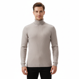 Tim Pull Col Roulé Homme – Pull Confortable en Poly-Coton Respirant au Style Intemporel