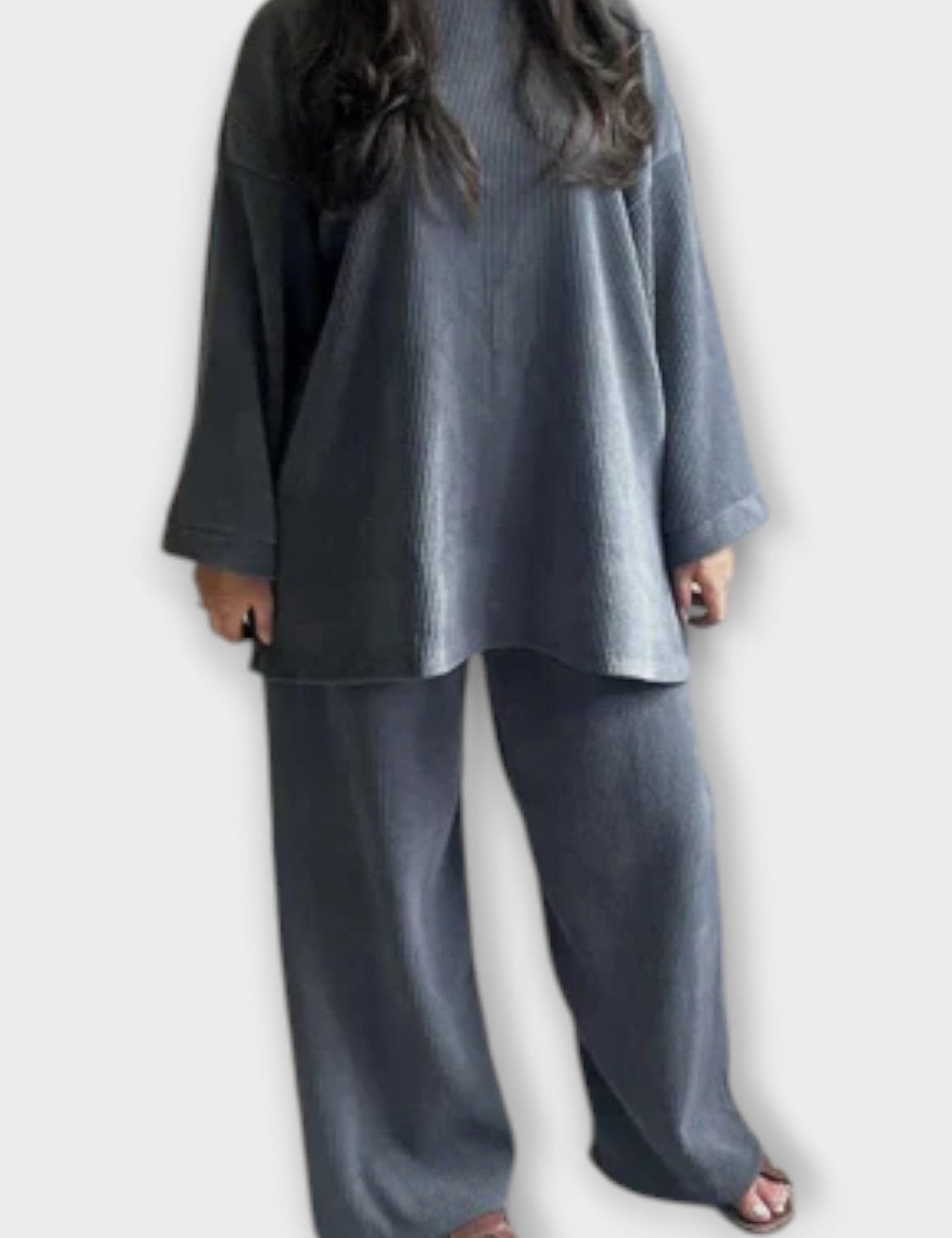 Sidonie - Ensemble haut oversize à manches longues & pantalon large