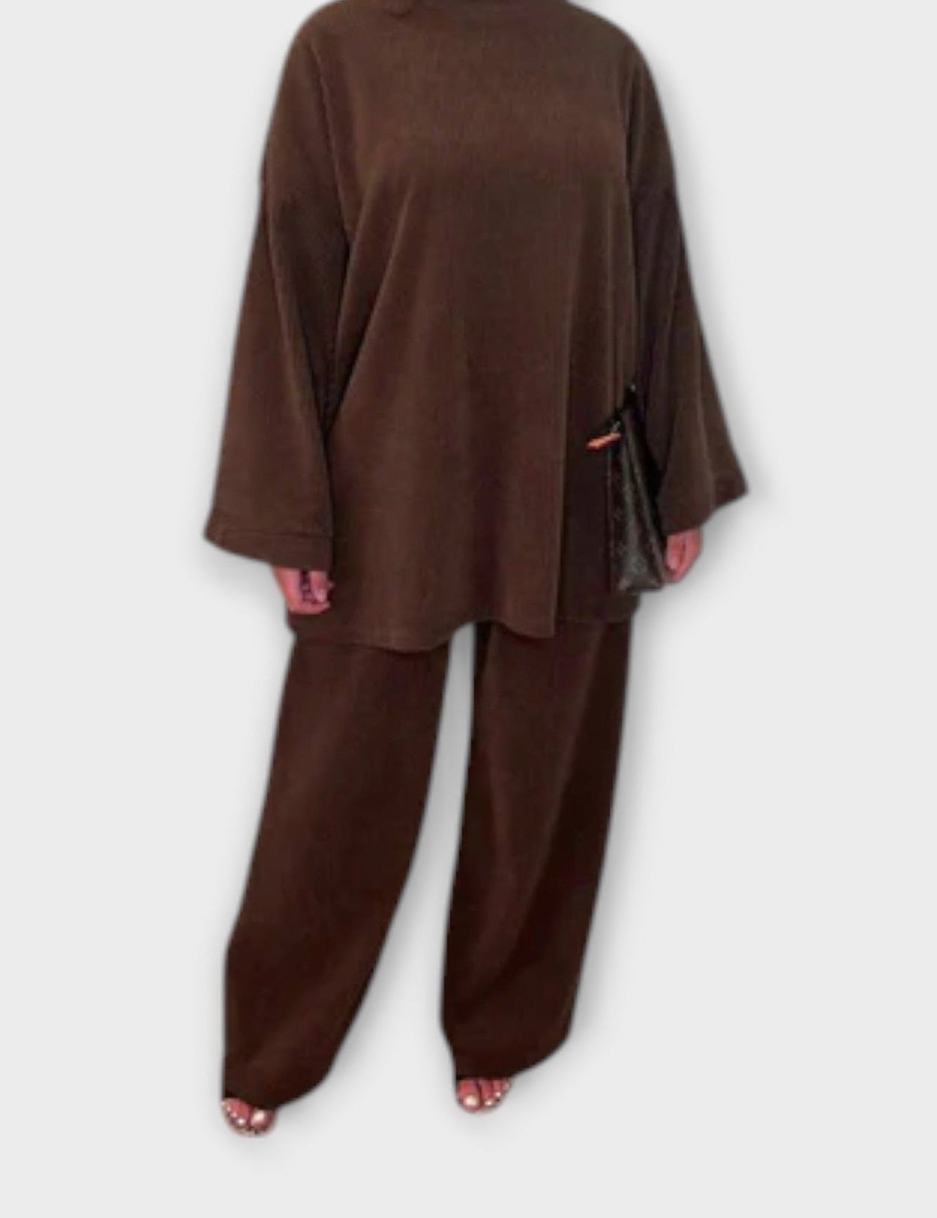 Sidonie - Ensemble haut oversize à manches longues & pantalon large