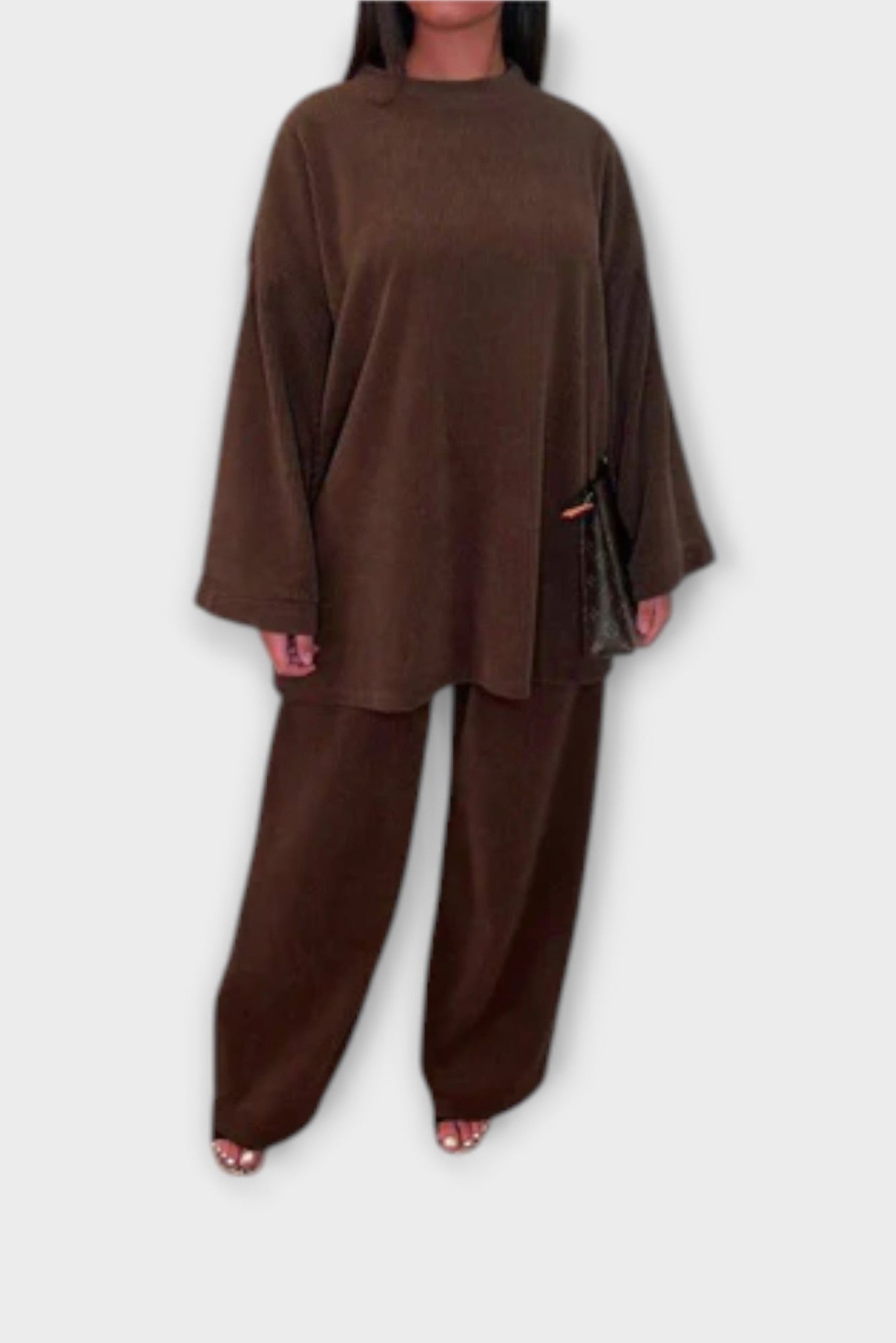 Sidonie - Ensemble haut oversize à manches longues & pantalon large