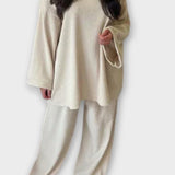 Sidonie - Ensemble haut oversize à manches longues & pantalon large