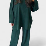 Sidonie - Ensemble haut oversize à manches longues & pantalon large