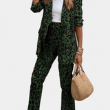 Fantine - Ensemble chemise & pantalon léopard