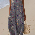 Sera - robe fluide et confortable pour femme, longueur midi