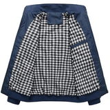 Lucas Veste Bomber Homme Légèrement Matelassée – Col Montant & Doublure à Carreaux