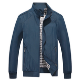 Lucas Veste Bomber Homme Légèrement Matelassée – Col Montant & Doublure à Carreaux