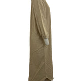 Robe Femme Veanna – Élégante Robe à Manches Longues avec Col en V & Boutonnage