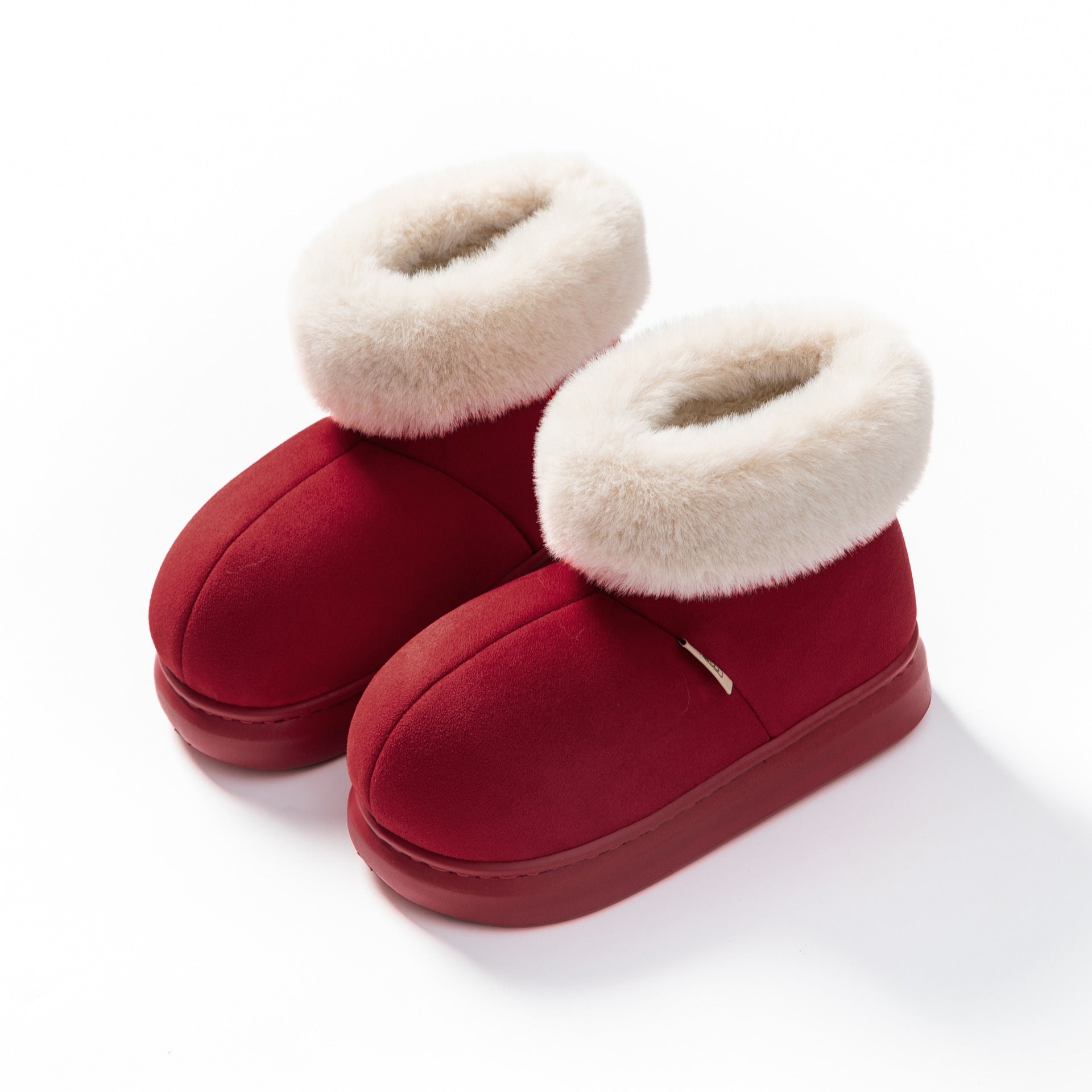 Valentin Bottes d’Hiver en Peluche pour Homme – Chaudes, Confortables & à Semelle Antidérapante