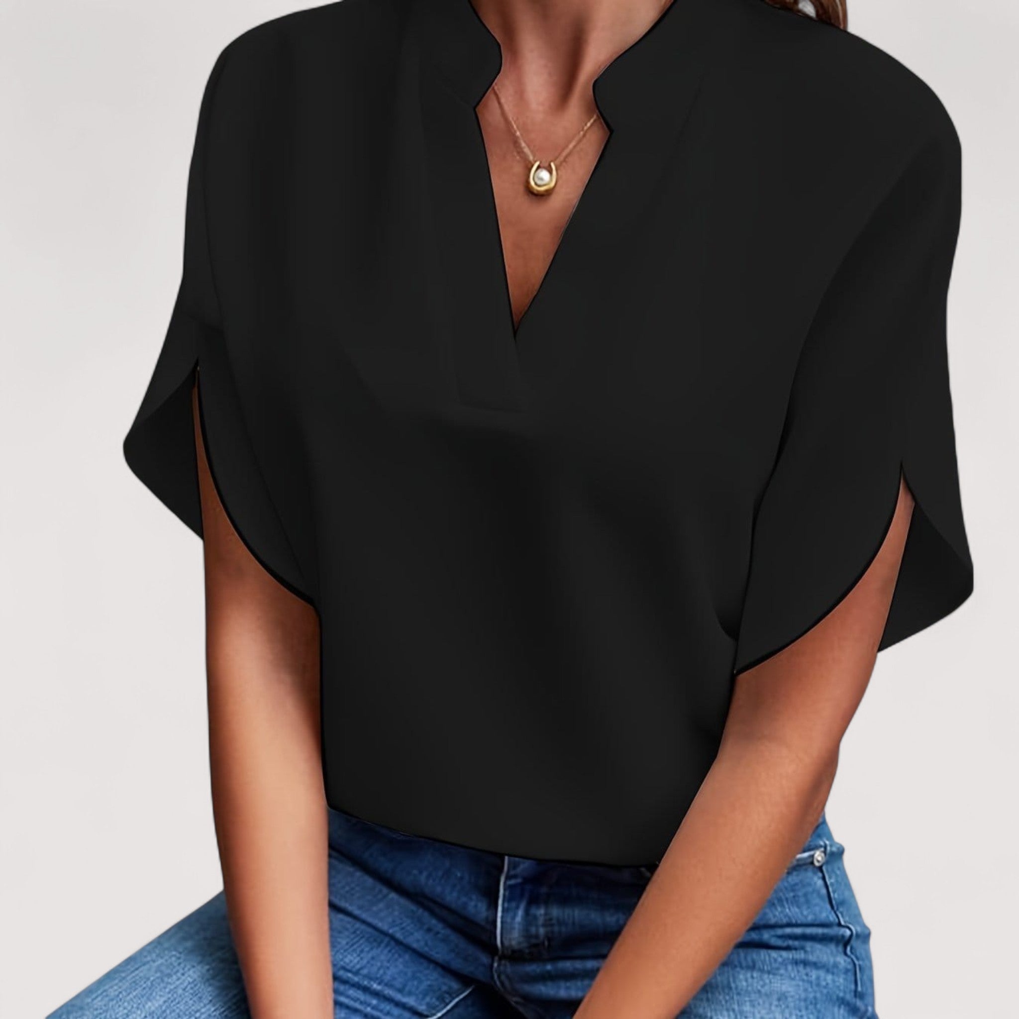 Rosmarie™ | Blouse drapée