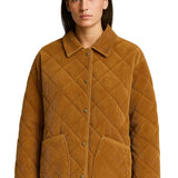 Giada Veste Femme Mi-Saison Matelassée – Coupe Droite Confortable & Boutons Pression