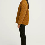 Giada Veste Femme Mi-Saison Matelassée – Coupe Droite Confortable & Boutons Pression