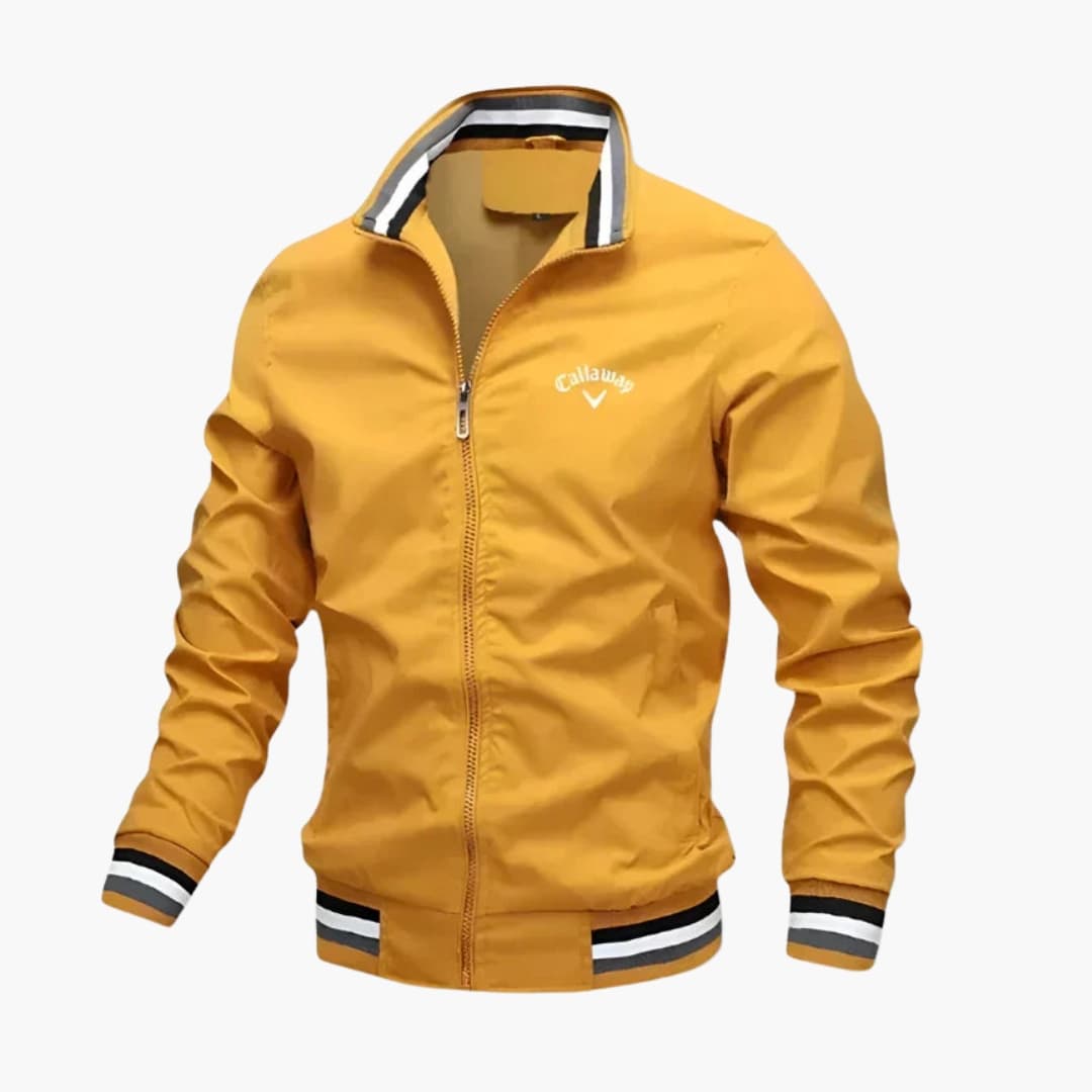 Everleigh Veste Homme Zippée – Col Montant, Coupe Régulière & Tissu Tissé Élégant