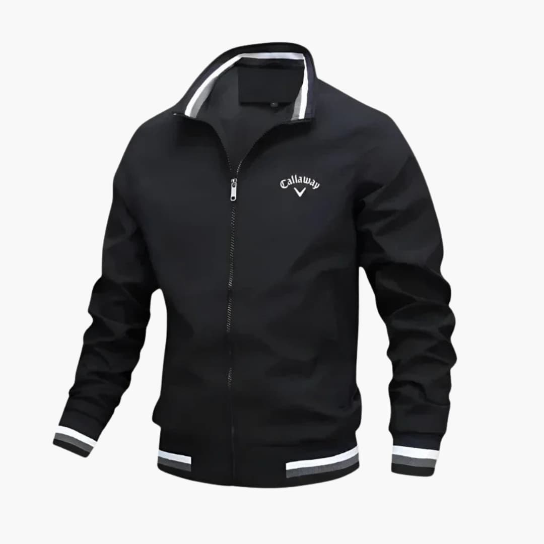 Everleigh Veste Homme Zippée – Col Montant, Coupe Régulière & Tissu Tissé Élégant