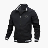 Everleigh Veste Homme Zippée – Col Montant, Coupe Régulière & Tissu Tissé Élégant