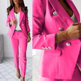 Elena Tailleur Femme – Ensemble Moderne avec Veste Élégante & Pantalon Ajusté Chic