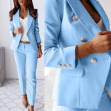 Elena Tailleur Femme – Ensemble Moderne avec Veste Élégante & Pantalon Ajusté Chic