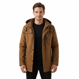 Ricardo Veste Hiver Homme – Manteau Slim Fit avec Capuche, Poches Pratiques & Finition Moderne