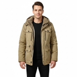 Ivan Parka Hiver Homme – Veste à Capuche Style Militaire avec Grandes Poches