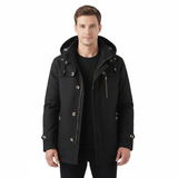 Ricardo Veste Hiver Homme – Manteau Slim Fit avec Capuche, Poches Pratiques & Finition Moderne