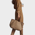 Magali - robe midi à pois en simili-cuir, autre vue