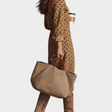 Magali - robe midi à pois en simili-cuir, autre vue