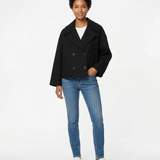 Guada Veste Femme Courte Laine – Double Boutonnage, Coupe Structurée Élégante
