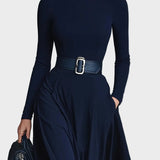 Kornelia : robe maxi en maille à col montant, vue détaillée